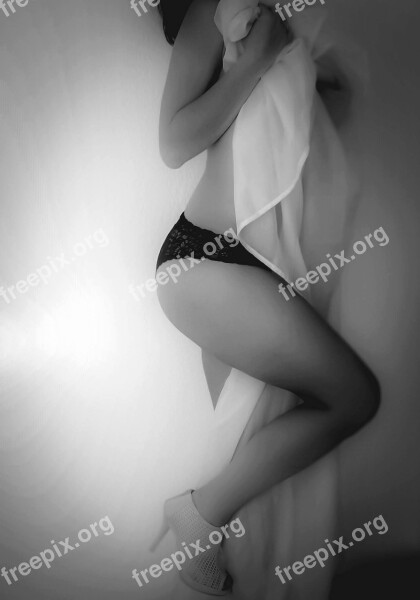 Sensual Sensuality Body Woman Black And White