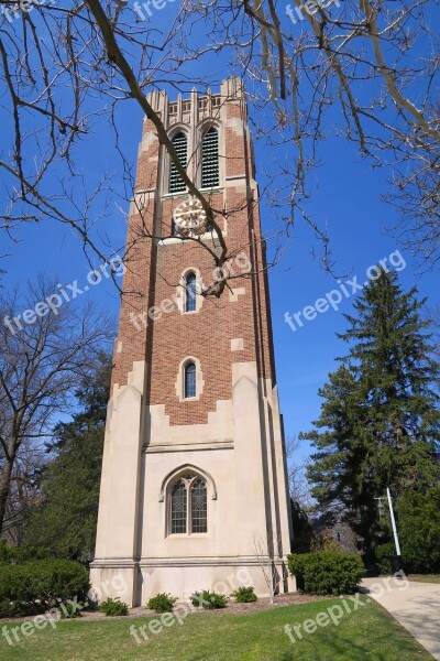 Tower Michigan State University University Free Photos