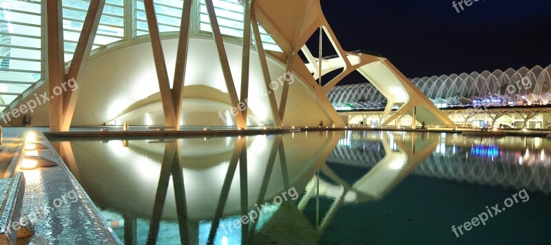 Architecture Santiago Calatrava Reflection Water Pond