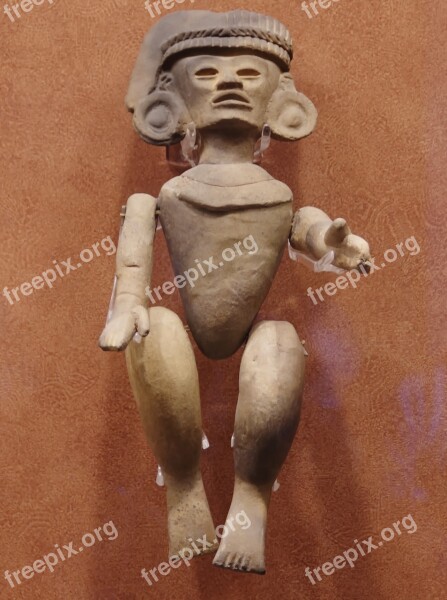 Mexico Anthropological Museum Statue Columbian Art