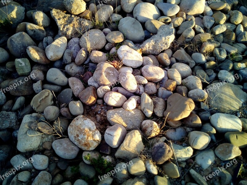 Stones Pebbles Texture Background Soil