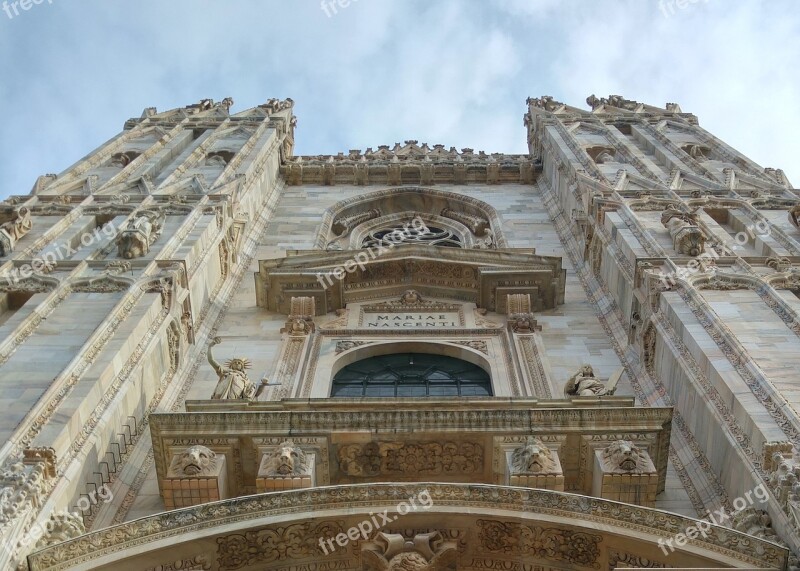 Milan Duomo Sky Italy Architecture