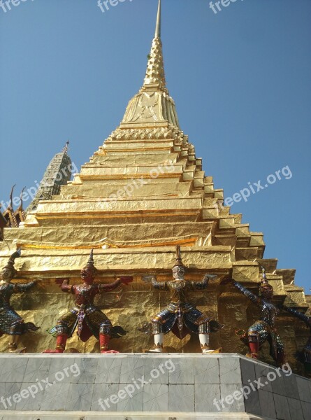 Big Palace Statue Bangkok Free Photos