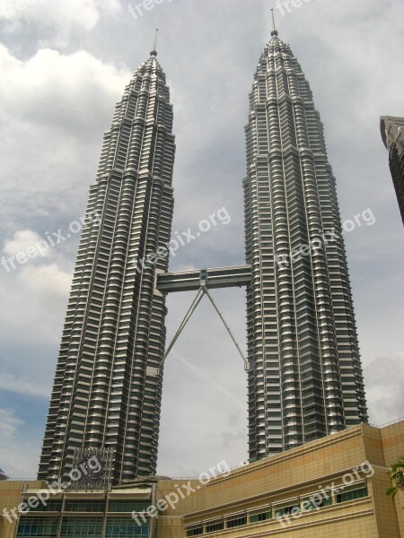 Building Petronas Tower Pteronas Malaysia Skyscraper