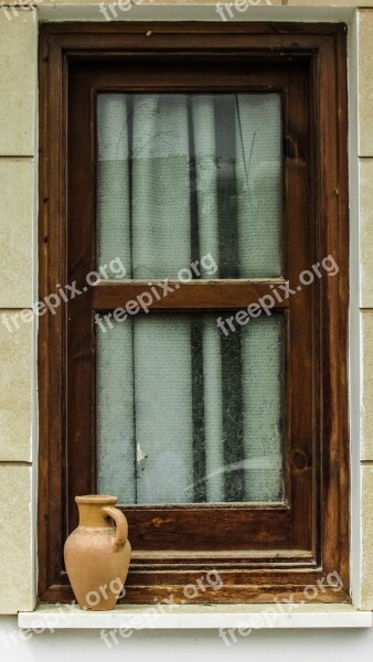 Cyprus Oroklini Village Street Window