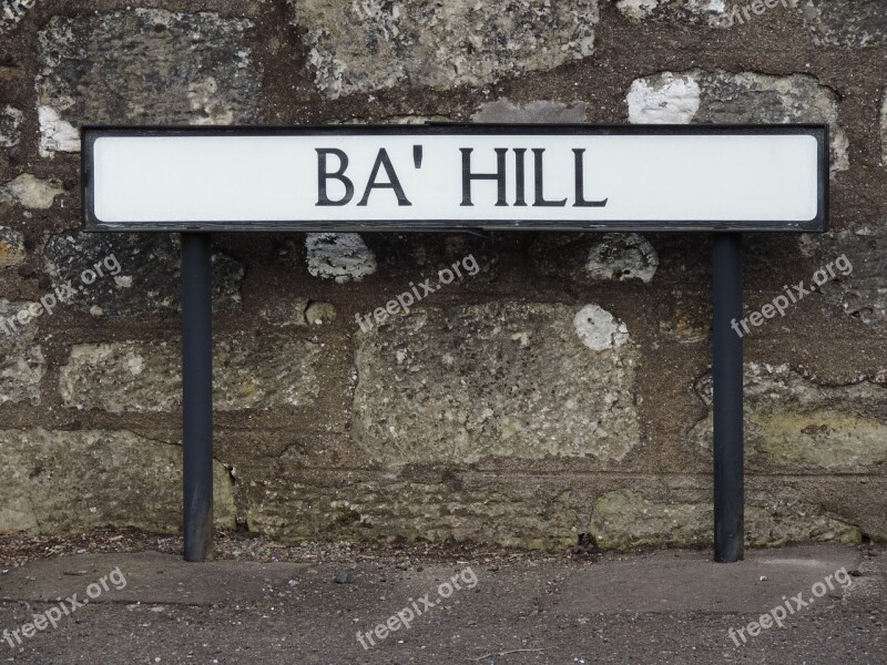 Sign Milnathort Kinross Perth Perthshire