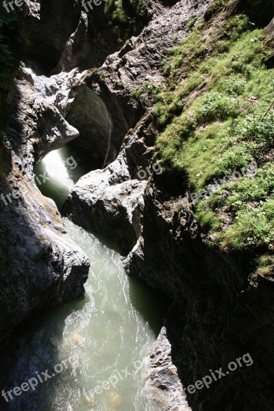 Liechtensteinklamm Defile Water Torrent Stone