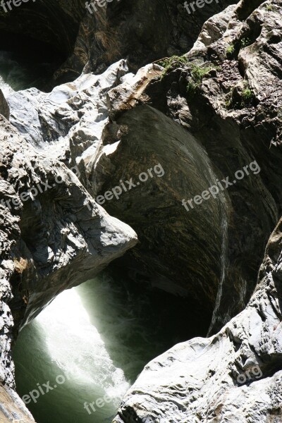 Liechtensteinklamm Defile Water Torrent Stone