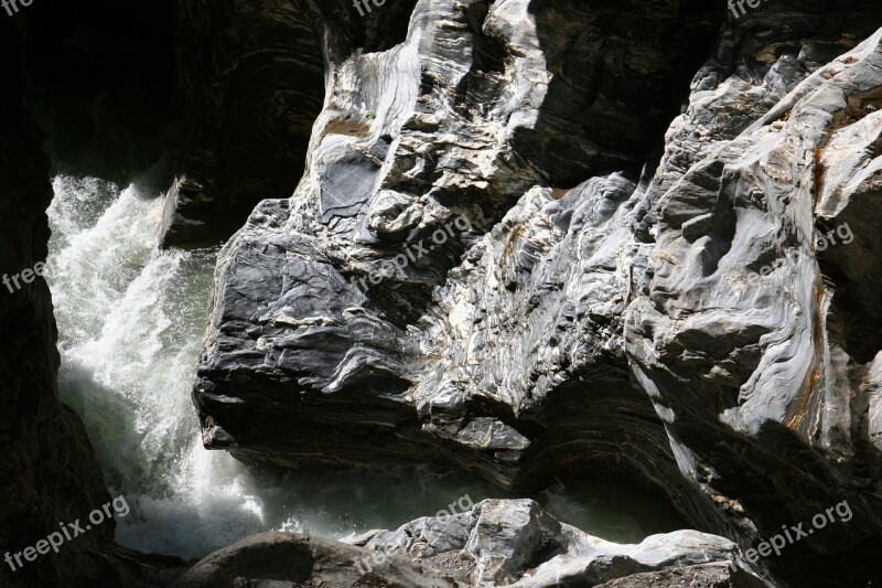 Liechtensteinklamm Defile Water Torrent Stone