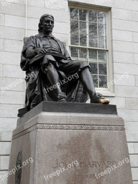 John Harvard Statue Came Bridge Boston University