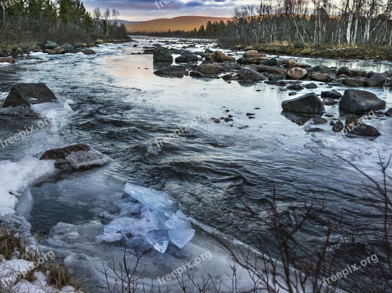 I Smell River Cold Frozen River Sweden