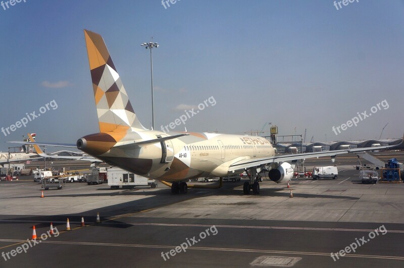 Airliner Airport Etihad 321 Airbus