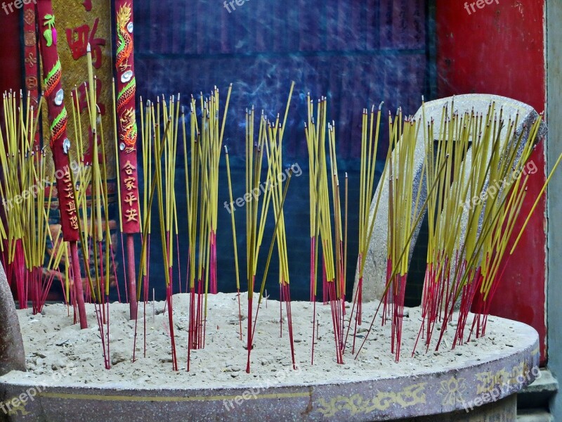 Viet Nam Saigon Temple Incense Religion