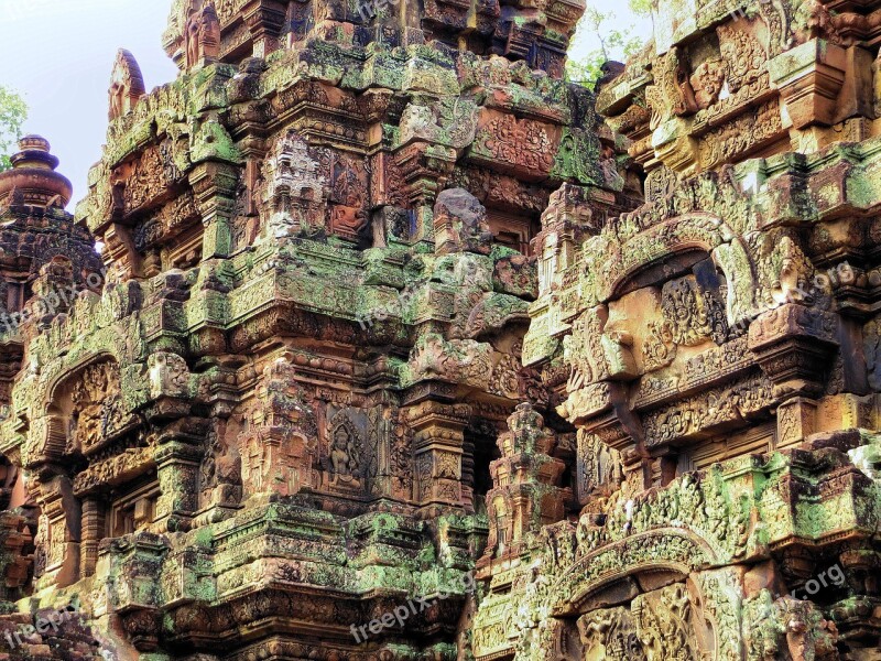 Cambodia Angkor Temple Bantay Krei Ruin