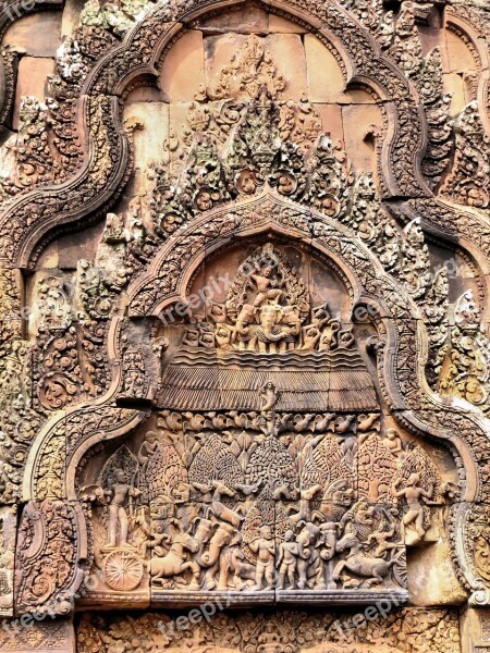 Cambodia Angkor Temple Bantay Krei Ruin