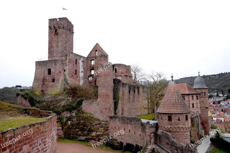 Wertheim Castle Ruin Red Sandstone Free Photos