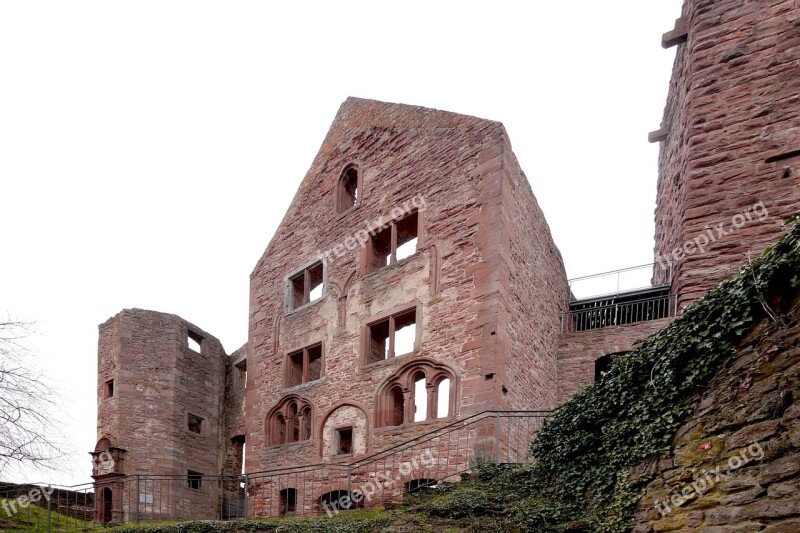 Wertheim Castle Ruin Red Sandstone Free Photos