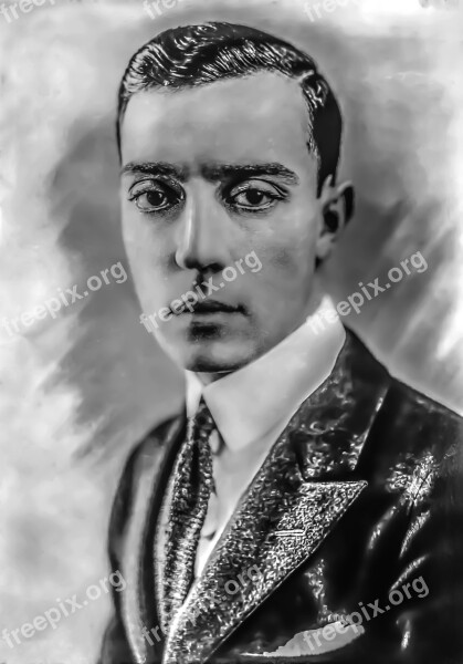 Buster Keaton - Male Portrait Hollywood Director Producer