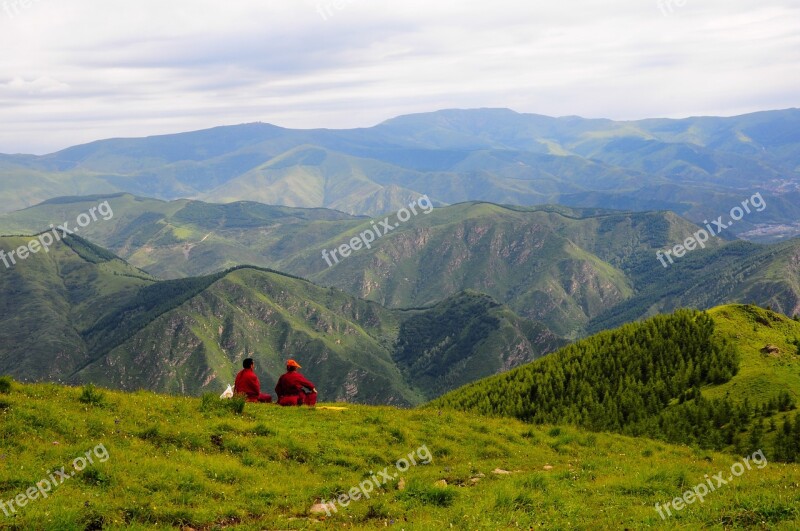 Monk Mountain Southern Taiwan Landscape People