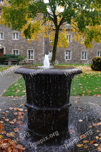 Fountain Monastery Church Courtyard Architecture