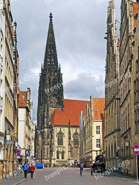 Münster Principal Market Lamberti Church City Church Town Hall