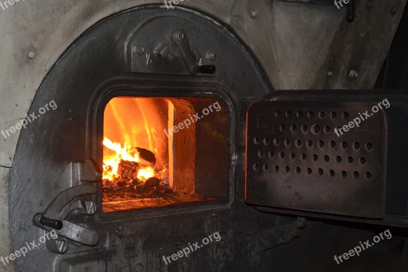 Fire Steamboat Stoker Boiler Room Antique