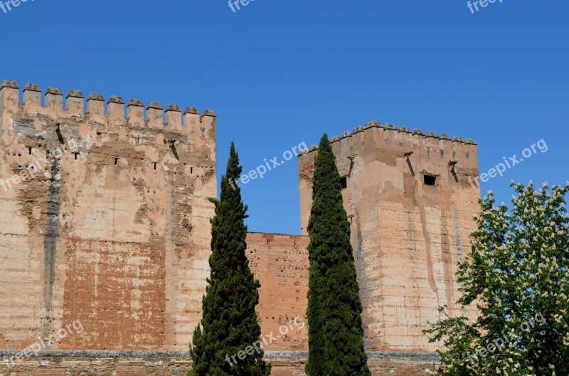 Castle Battlements Middle Ages Fortress Wall