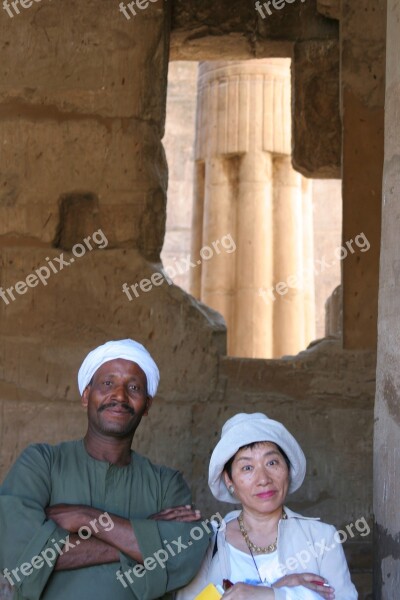 Egypt Luxor Temple Hole Turban