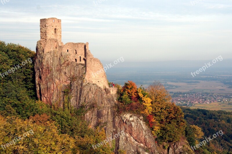 Castle Alsace Heritage Ruin Ribeauvillé