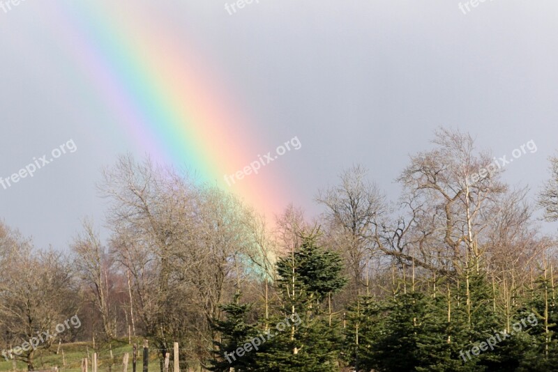 Rainbow Natural Spectacle Sky Natural Phenomenon Mood