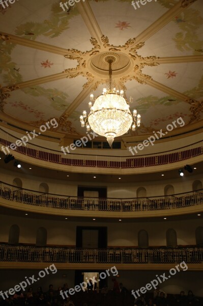 Theater Chandelier Municipal Free Photos