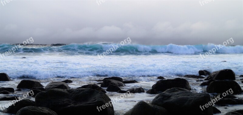 Ocean Waves Sea Water Blue