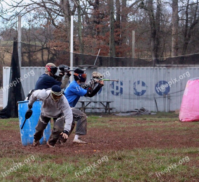 Paintball Sports Gun Team Practice