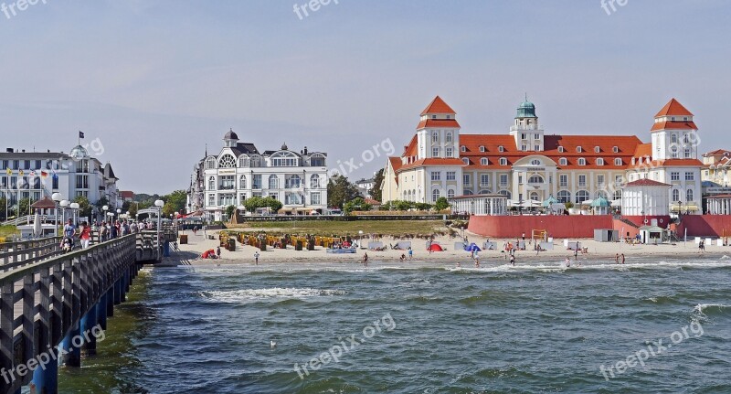 Binz Rügen Kurhaus Sea Bridge Beach