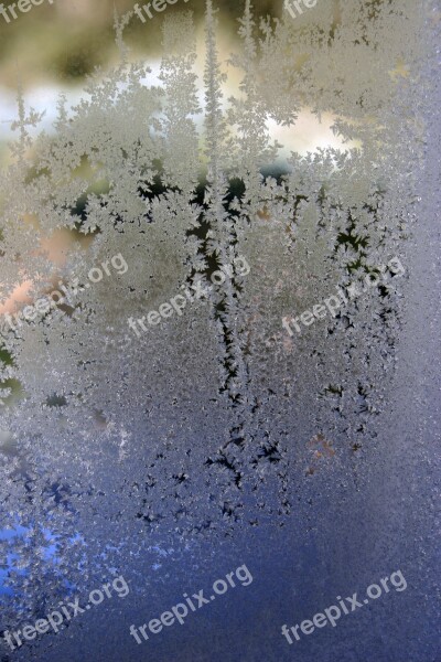 Frost Window Abstract Background Texture