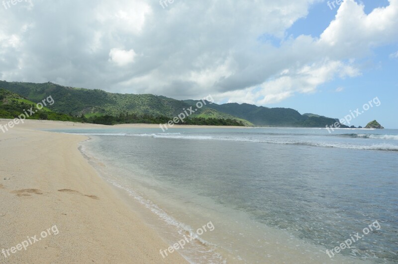 Beach Ocean Blue Sky Sea