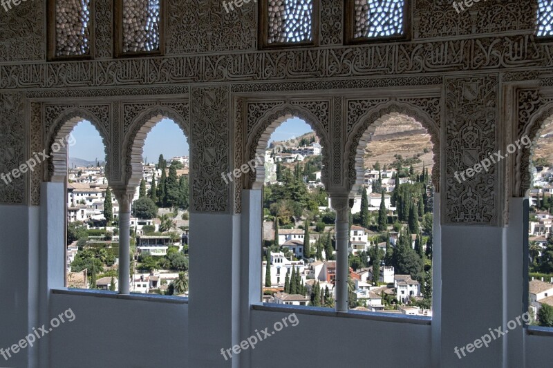 Grenade Alhambra Panorama Arabic Moorish