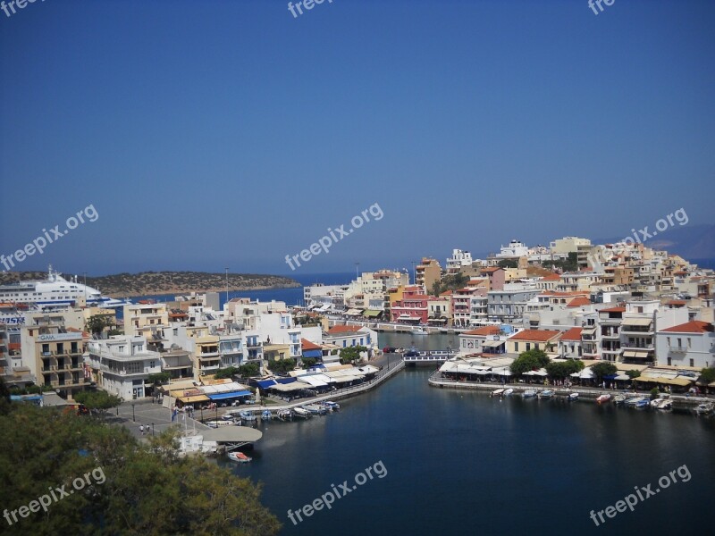 Greece Crete Agios Nikolaos Free Photos