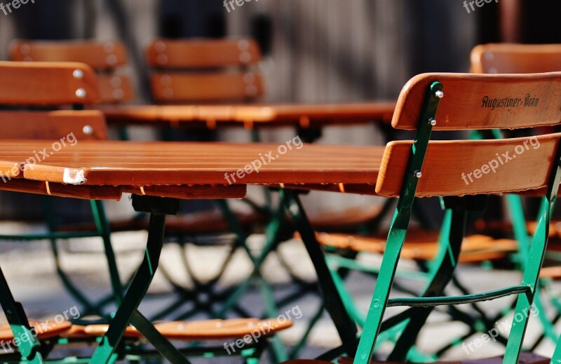 Beer Garden Chairs Dining Tables Summer Cozy