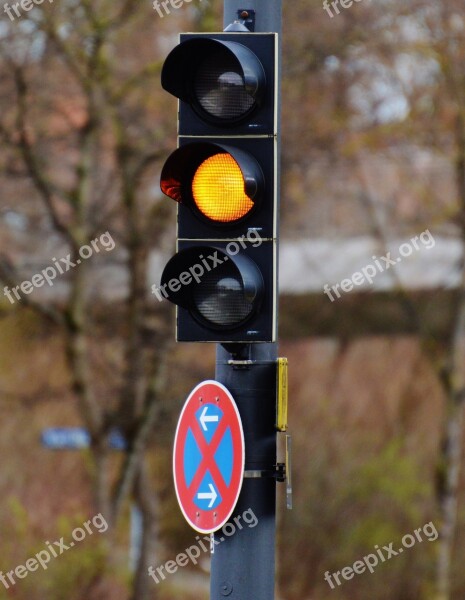 Traffic Lights Yellow Road Light Signal Traffic Light Signal