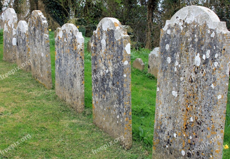 Graves Old Graves Graveyard Cemetery Ceremony