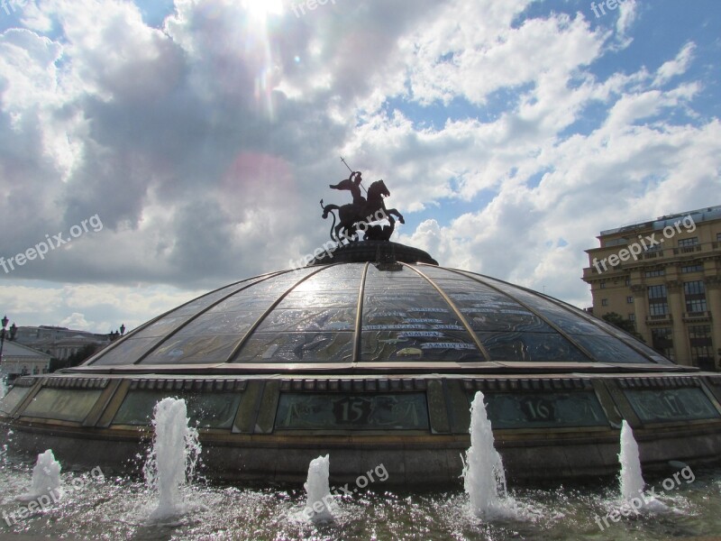 Clouds Fountain Hunting Number George Free Photos