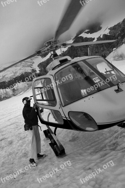 Helicopter Vehicle Rotors Black And White Free Photos