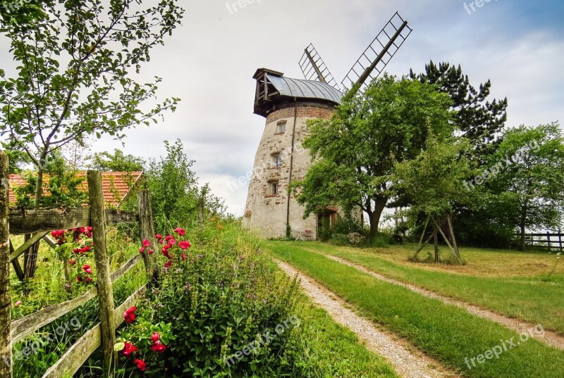 Windmill Mill Old Antique Nostalgia