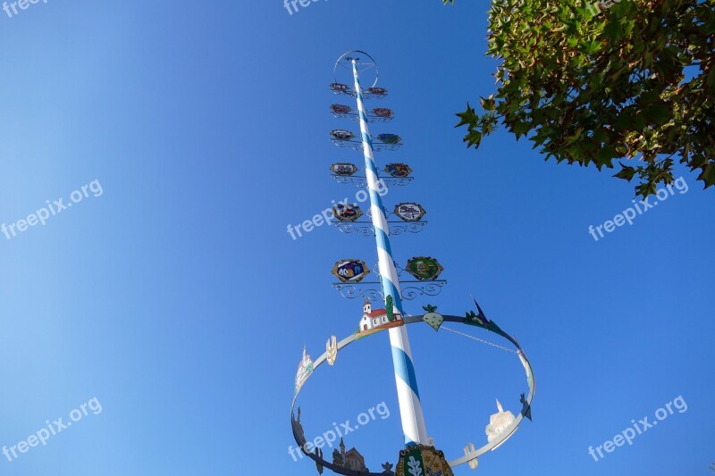 Maypole Tradition Bavaria Need Old Customs