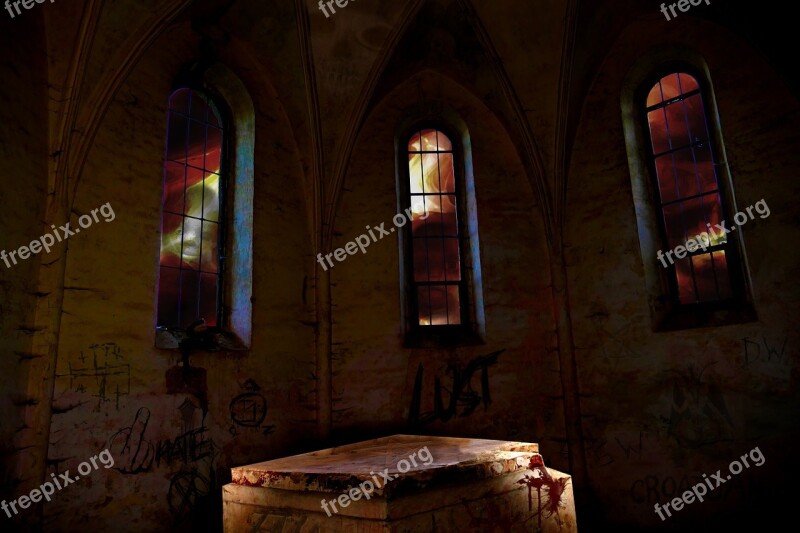 Chapel Church Image Editing Ruin Pentacle