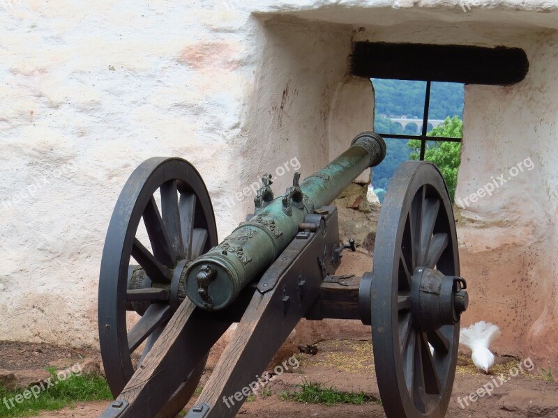 Gun Pigeons Castle Fortress Wartburg Castle