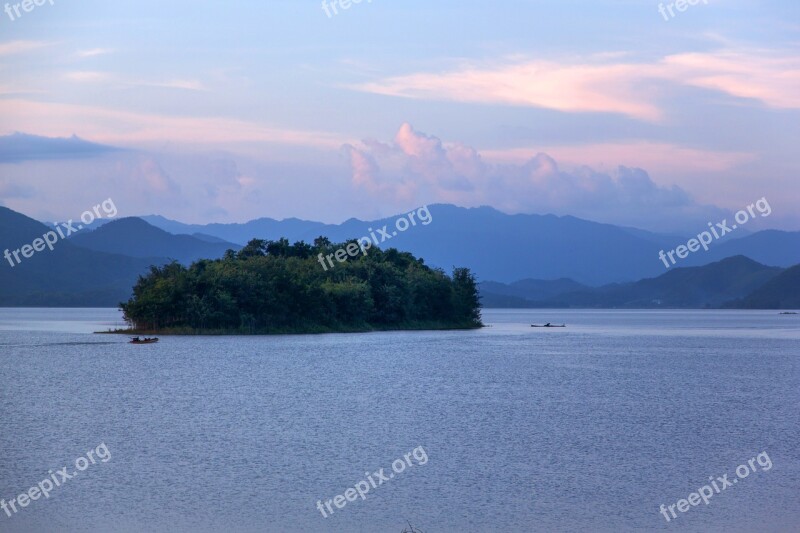 The Island Reservoir Evening Dam The National Park