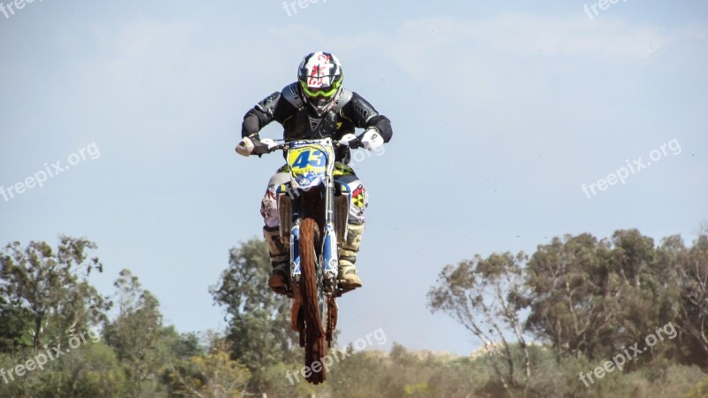 Motocross Sport Extreme Competition Action