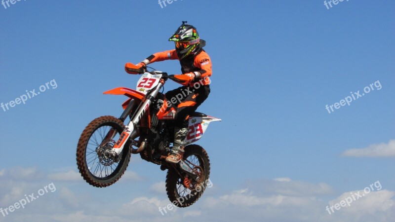 Motocross Sport Extreme Competition Action